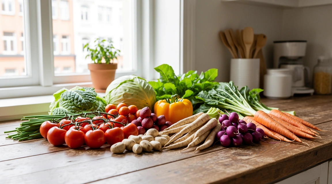 Hälsosamma råvaror för personligt kostschema